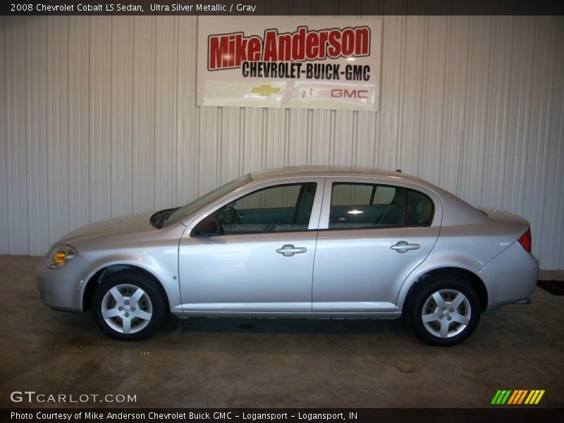 Ultra Silver Metallic / Gray 2008 Chevrolet Cobalt LS Sedan