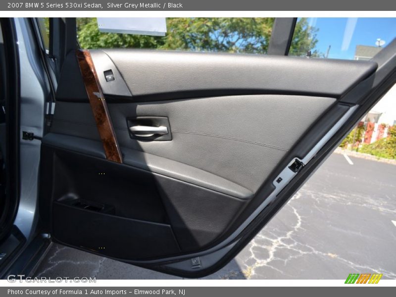 Silver Grey Metallic / Black 2007 BMW 5 Series 530xi Sedan
