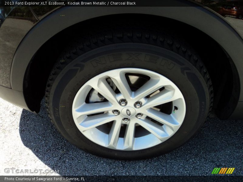Kodiak Brown Metallic / Charcoal Black 2013 Ford Explorer XLT EcoBoost