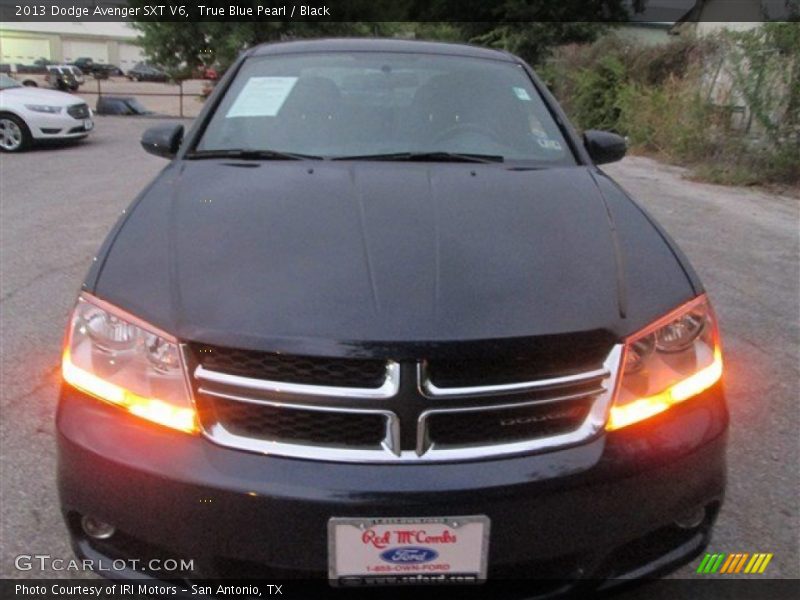 True Blue Pearl / Black 2013 Dodge Avenger SXT V6
