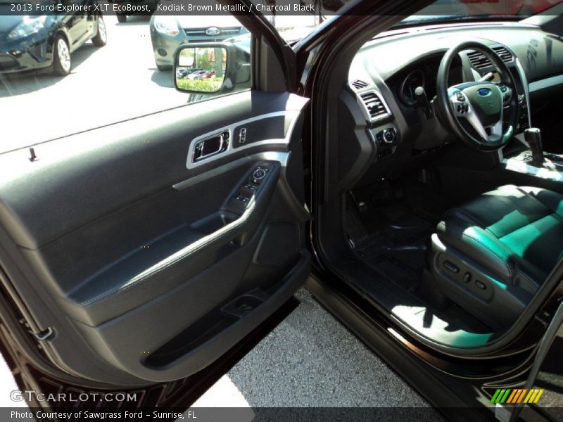 Kodiak Brown Metallic / Charcoal Black 2013 Ford Explorer XLT EcoBoost