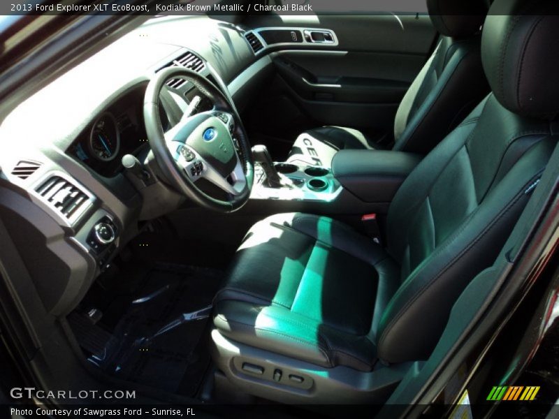 Kodiak Brown Metallic / Charcoal Black 2013 Ford Explorer XLT EcoBoost