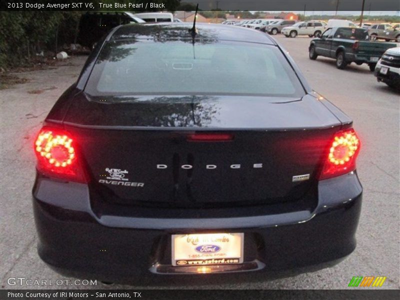 True Blue Pearl / Black 2013 Dodge Avenger SXT V6