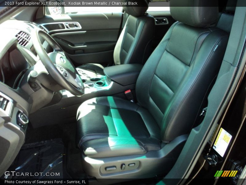 Kodiak Brown Metallic / Charcoal Black 2013 Ford Explorer XLT EcoBoost