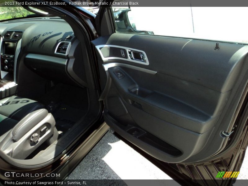 Kodiak Brown Metallic / Charcoal Black 2013 Ford Explorer XLT EcoBoost