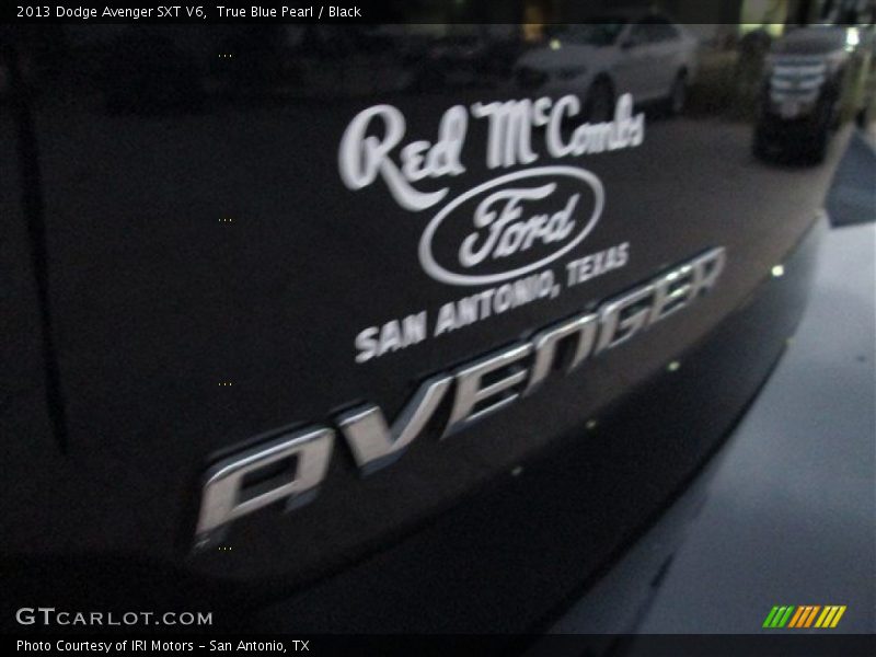 True Blue Pearl / Black 2013 Dodge Avenger SXT V6