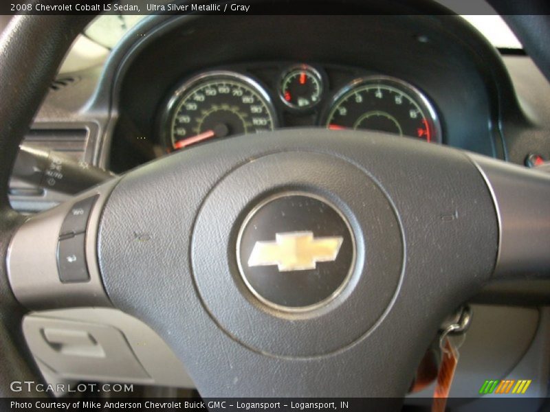Ultra Silver Metallic / Gray 2008 Chevrolet Cobalt LS Sedan