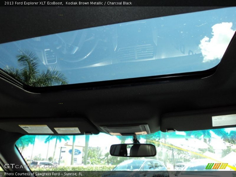 Kodiak Brown Metallic / Charcoal Black 2013 Ford Explorer XLT EcoBoost
