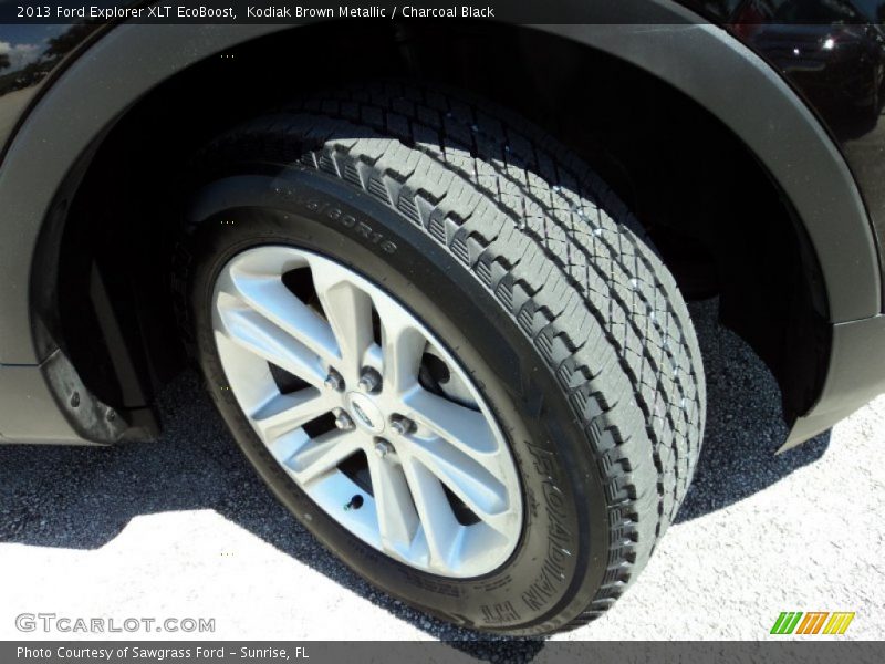 Kodiak Brown Metallic / Charcoal Black 2013 Ford Explorer XLT EcoBoost
