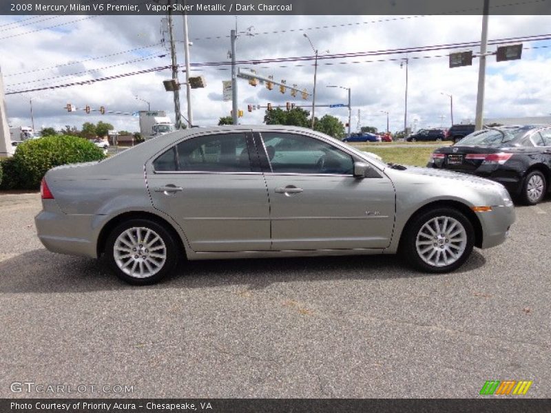 Vapor Silver Metallic / Dark Charcoal 2008 Mercury Milan V6 Premier