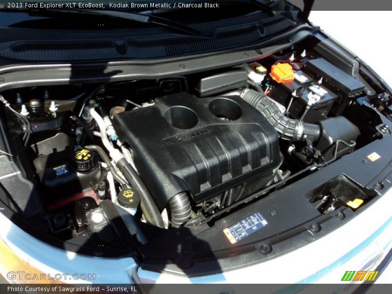 Kodiak Brown Metallic / Charcoal Black 2013 Ford Explorer XLT EcoBoost