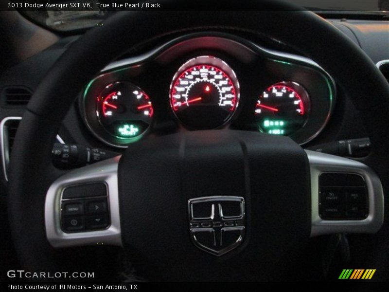 True Blue Pearl / Black 2013 Dodge Avenger SXT V6