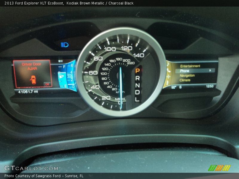 Kodiak Brown Metallic / Charcoal Black 2013 Ford Explorer XLT EcoBoost