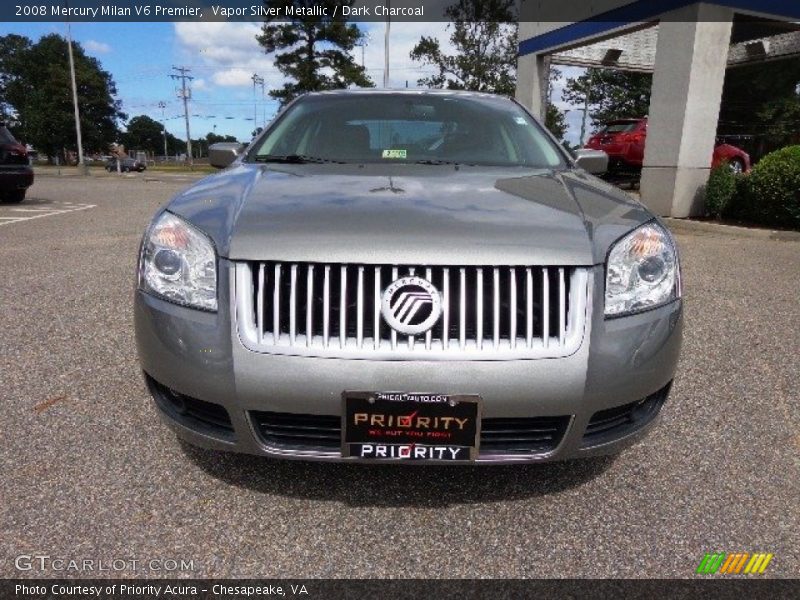 Vapor Silver Metallic / Dark Charcoal 2008 Mercury Milan V6 Premier