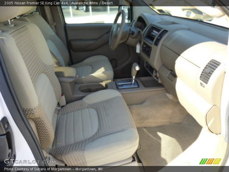 Avalanche White / Desert 2005 Nissan Frontier SE King Cab 4x4
