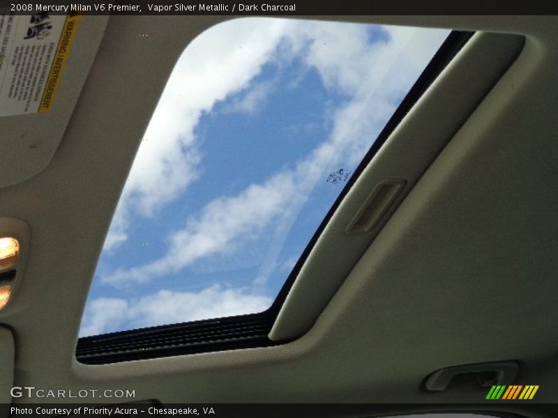 Vapor Silver Metallic / Dark Charcoal 2008 Mercury Milan V6 Premier