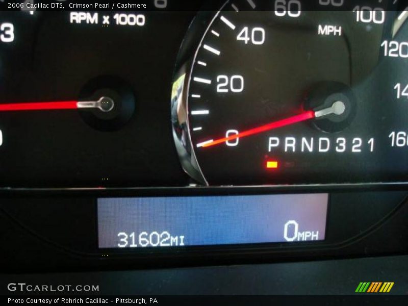Crimson Pearl / Cashmere 2006 Cadillac DTS
