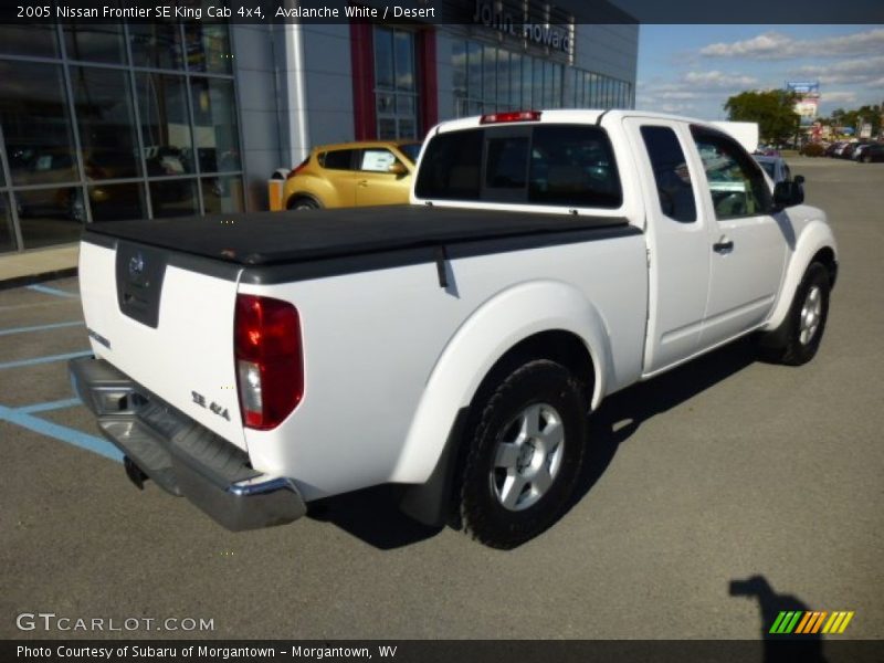 Avalanche White / Desert 2005 Nissan Frontier SE King Cab 4x4