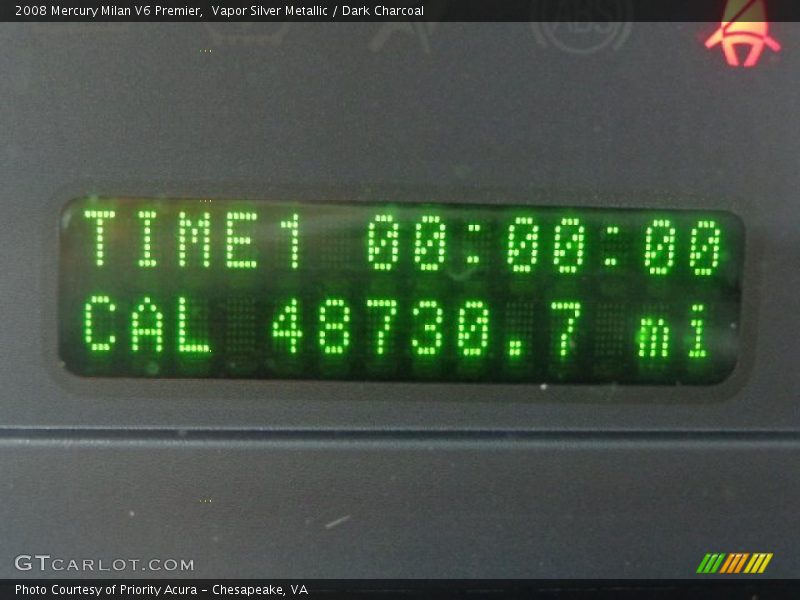 Vapor Silver Metallic / Dark Charcoal 2008 Mercury Milan V6 Premier