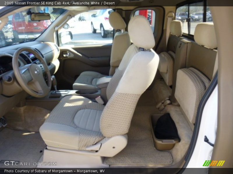 Avalanche White / Desert 2005 Nissan Frontier SE King Cab 4x4