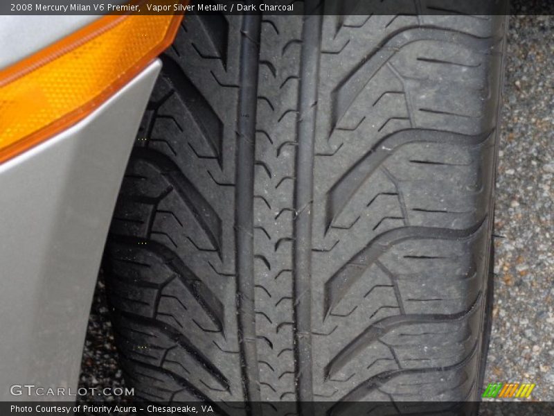 Vapor Silver Metallic / Dark Charcoal 2008 Mercury Milan V6 Premier
