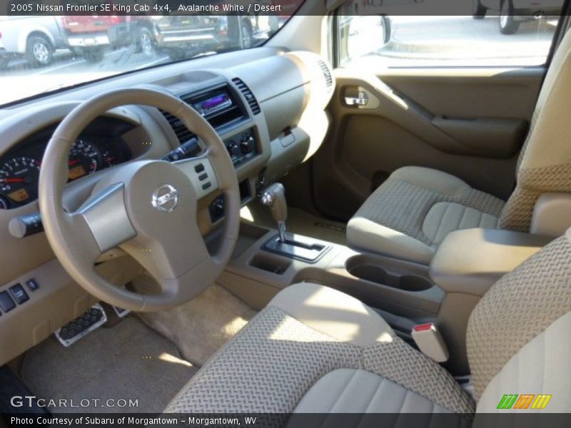 Avalanche White / Desert 2005 Nissan Frontier SE King Cab 4x4