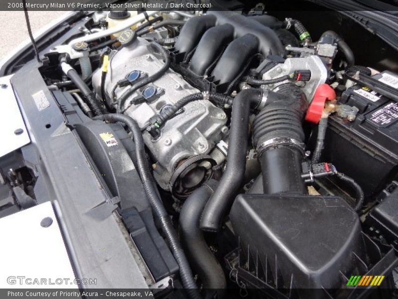 Vapor Silver Metallic / Dark Charcoal 2008 Mercury Milan V6 Premier