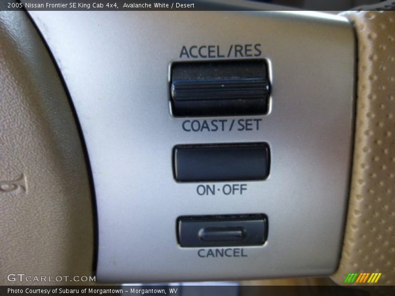 Avalanche White / Desert 2005 Nissan Frontier SE King Cab 4x4