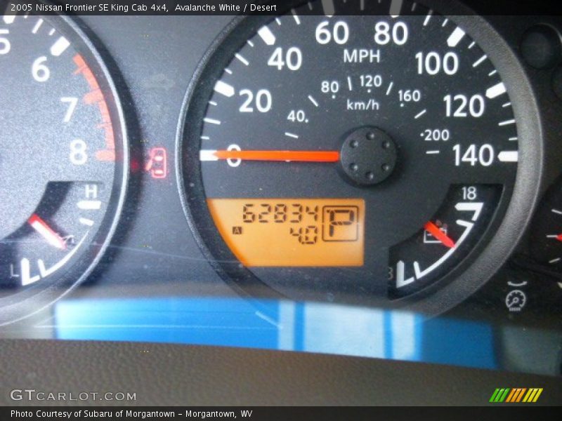 Avalanche White / Desert 2005 Nissan Frontier SE King Cab 4x4