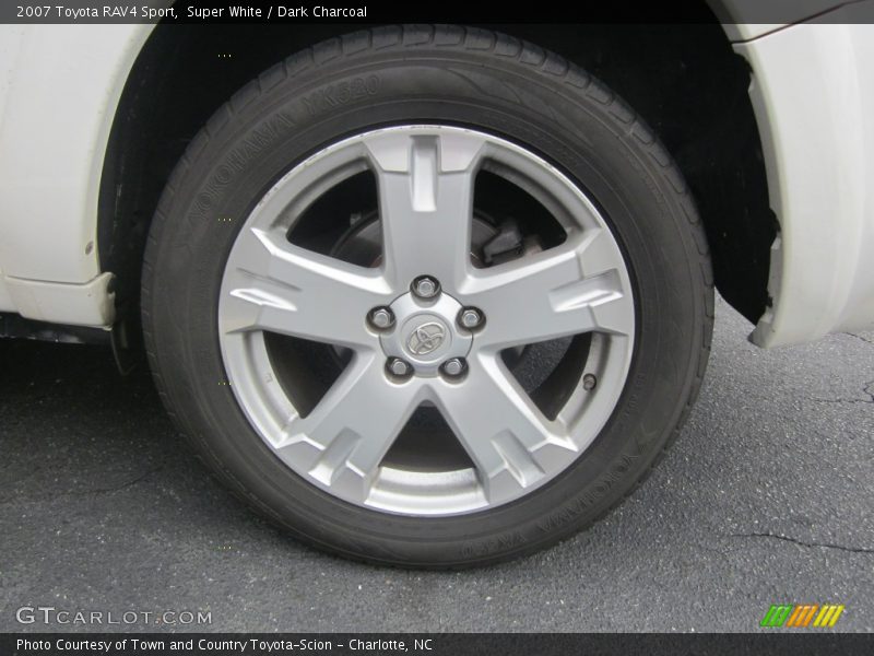 Super White / Dark Charcoal 2007 Toyota RAV4 Sport