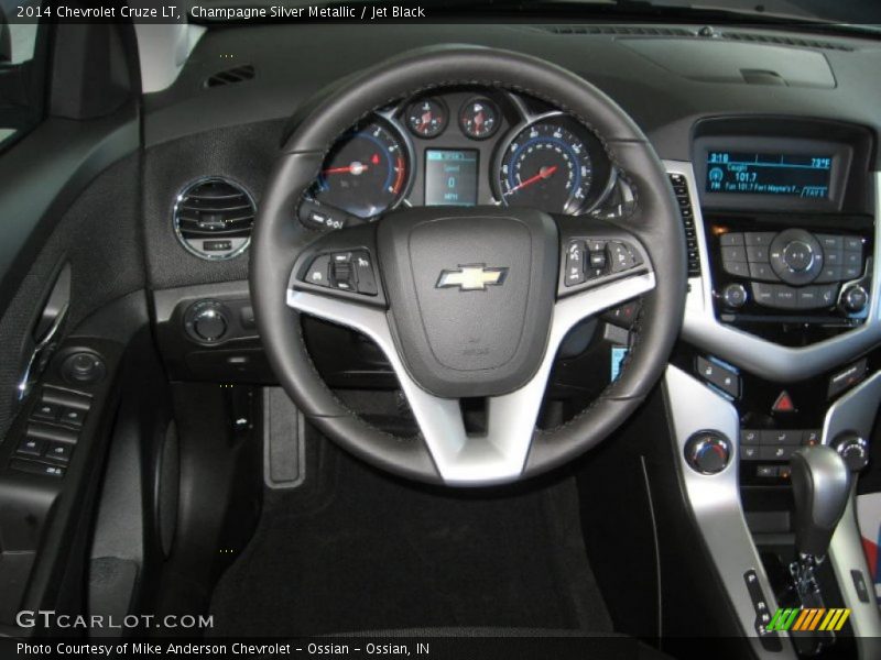 Champagne Silver Metallic / Jet Black 2014 Chevrolet Cruze LT