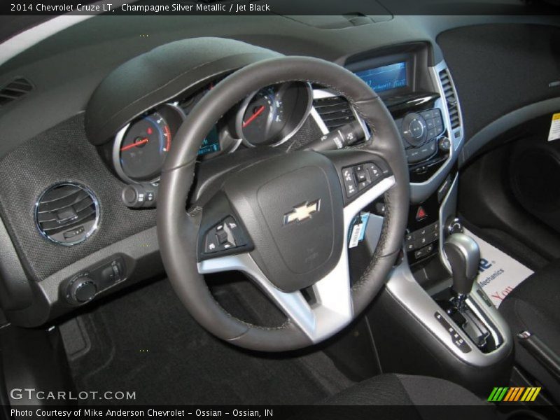 Champagne Silver Metallic / Jet Black 2014 Chevrolet Cruze LT
