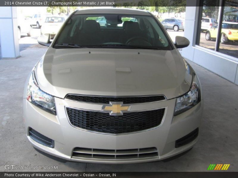 Champagne Silver Metallic / Jet Black 2014 Chevrolet Cruze LT