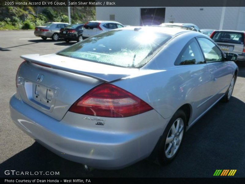 Satin Silver Metallic / Black 2005 Honda Accord EX V6 Coupe