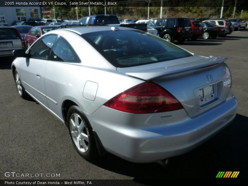 Satin Silver Metallic / Black 2005 Honda Accord EX V6 Coupe