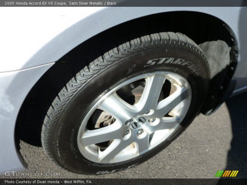 Satin Silver Metallic / Black 2005 Honda Accord EX V6 Coupe