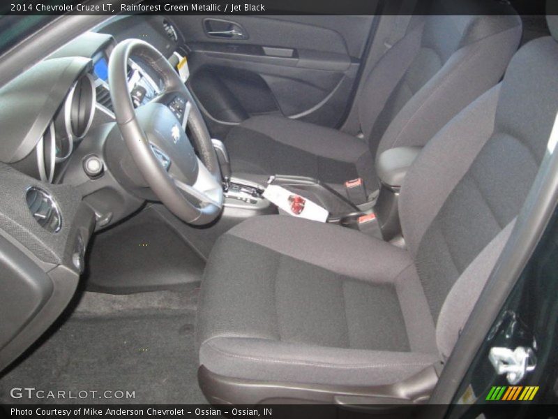 Rainforest Green Metallic / Jet Black 2014 Chevrolet Cruze LT