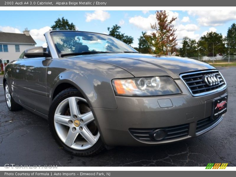 Alpaka Beige Metallic / Ebony 2003 Audi A4 3.0 Cabriolet