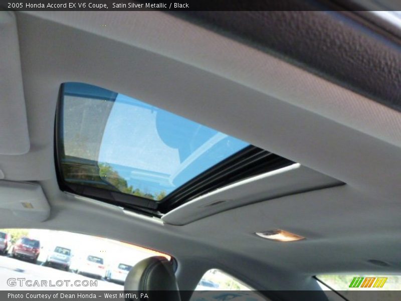 Satin Silver Metallic / Black 2005 Honda Accord EX V6 Coupe