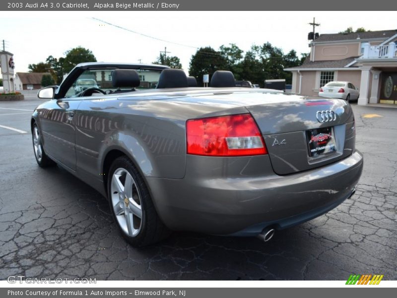 Alpaka Beige Metallic / Ebony 2003 Audi A4 3.0 Cabriolet