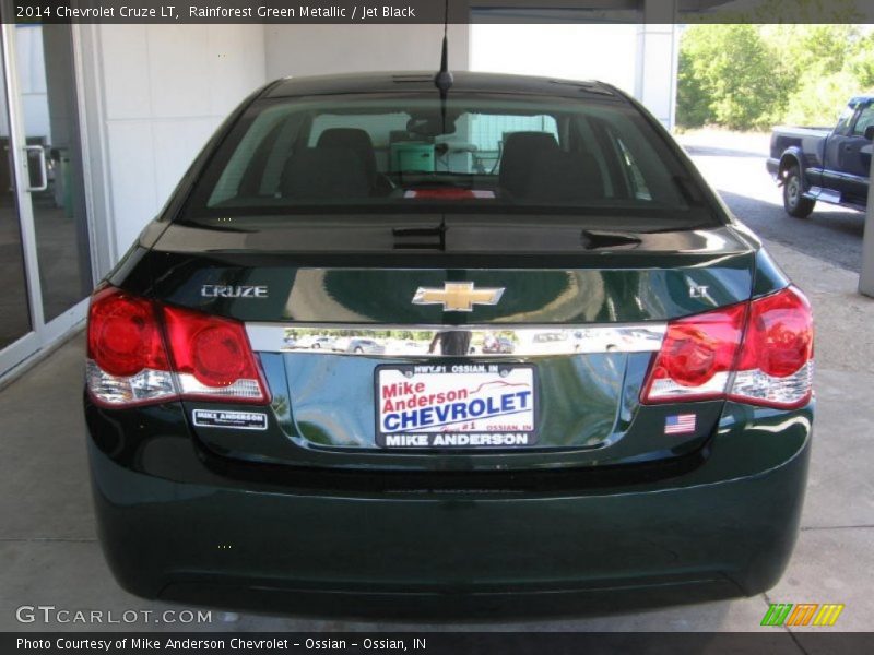 Rainforest Green Metallic / Jet Black 2014 Chevrolet Cruze LT