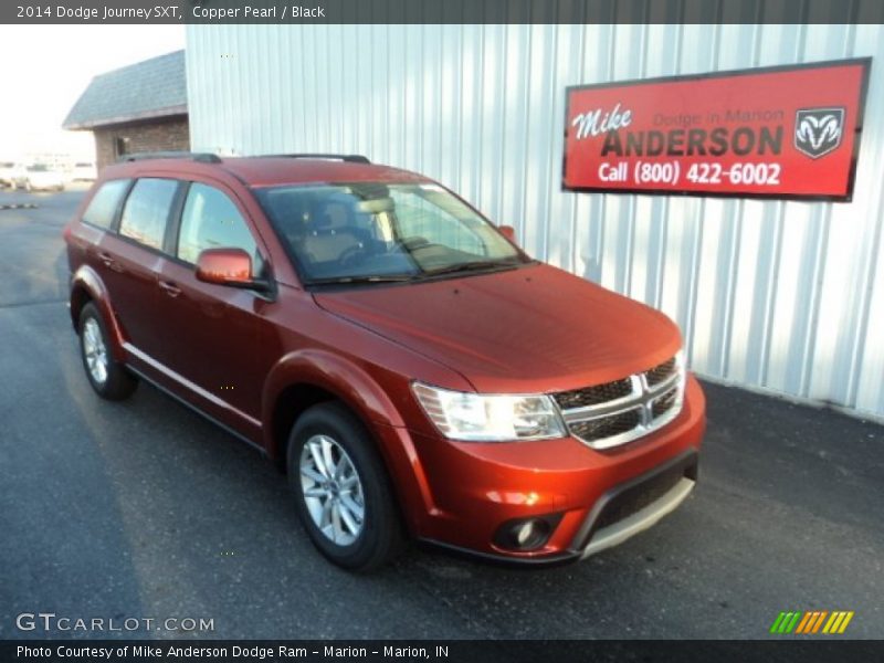 Copper Pearl / Black 2014 Dodge Journey SXT