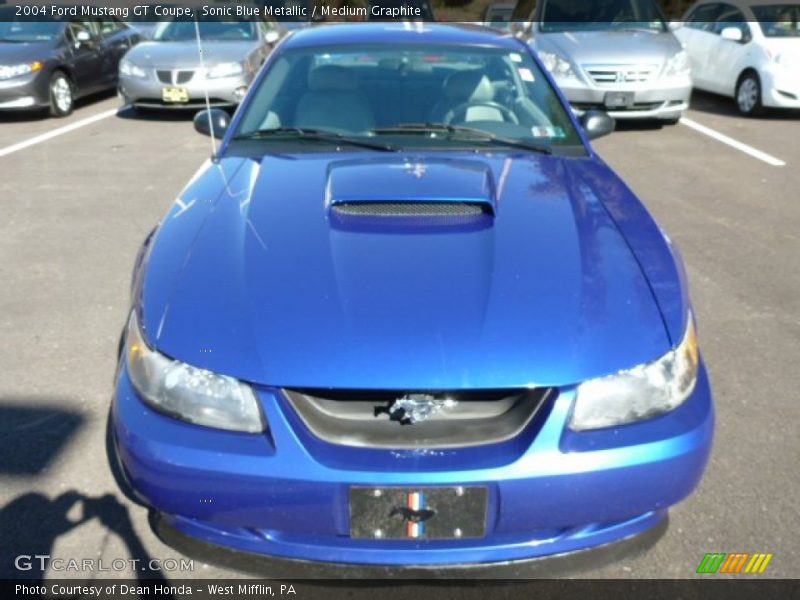 Sonic Blue Metallic / Medium Graphite 2004 Ford Mustang GT Coupe