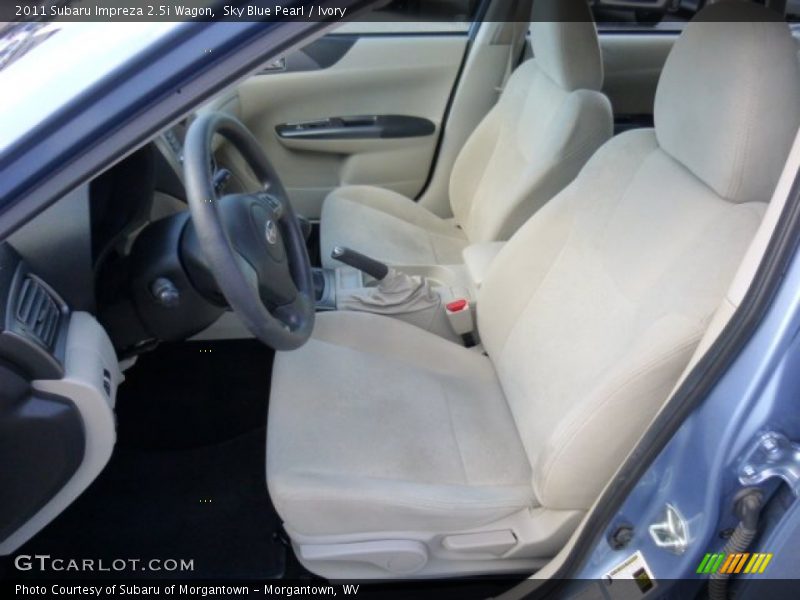 Sky Blue Pearl / Ivory 2011 Subaru Impreza 2.5i Wagon