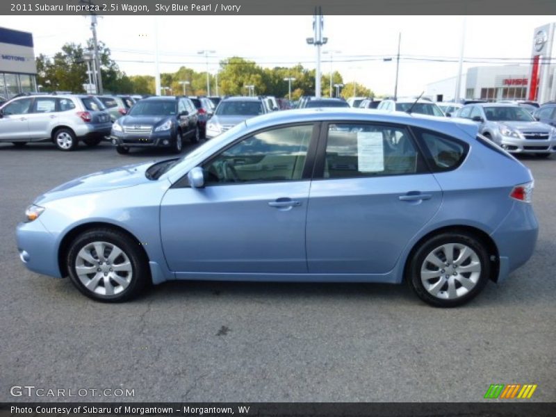 Sky Blue Pearl / Ivory 2011 Subaru Impreza 2.5i Wagon