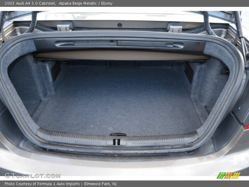  2003 A4 3.0 Cabriolet Trunk