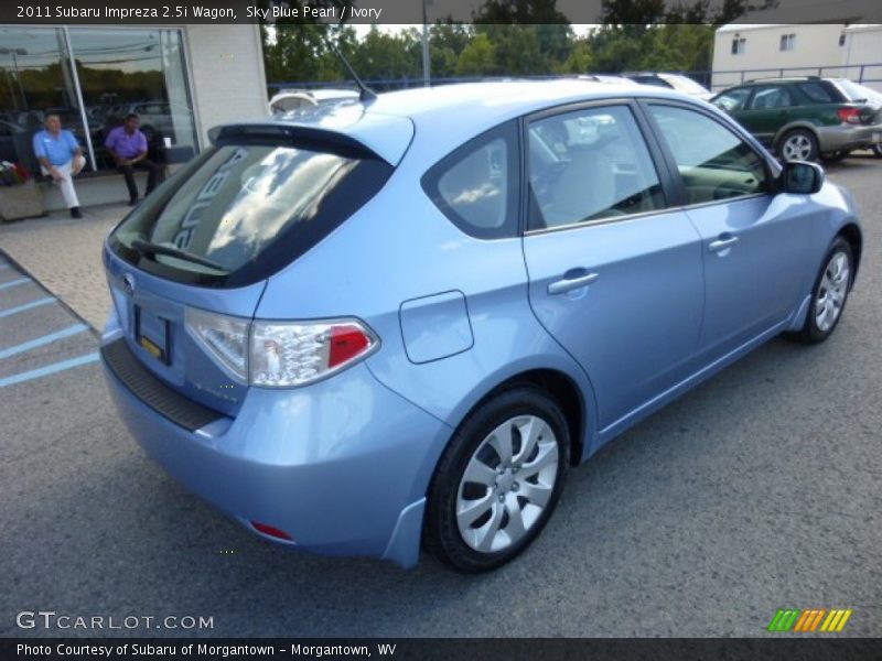 Sky Blue Pearl / Ivory 2011 Subaru Impreza 2.5i Wagon