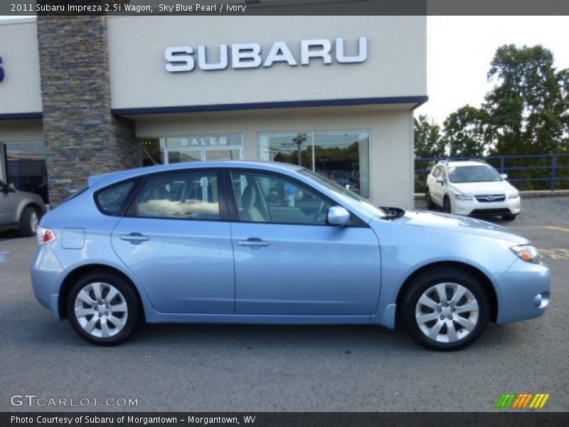 Sky Blue Pearl / Ivory 2011 Subaru Impreza 2.5i Wagon