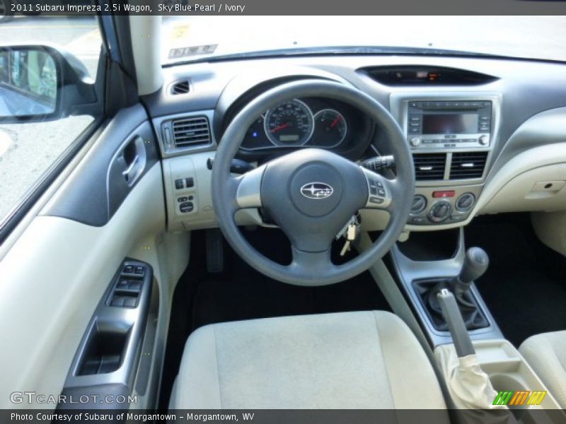 Sky Blue Pearl / Ivory 2011 Subaru Impreza 2.5i Wagon