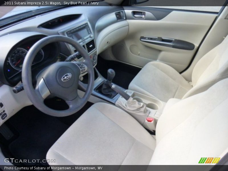 Sky Blue Pearl / Ivory 2011 Subaru Impreza 2.5i Wagon